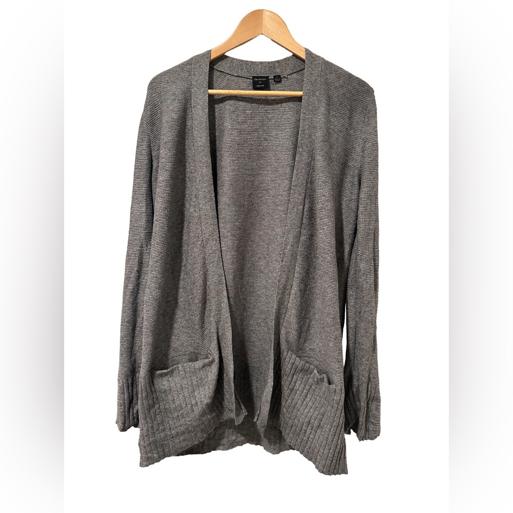 Devotion By Cyrus Nordstrom Gray Cardigan Sweater Large